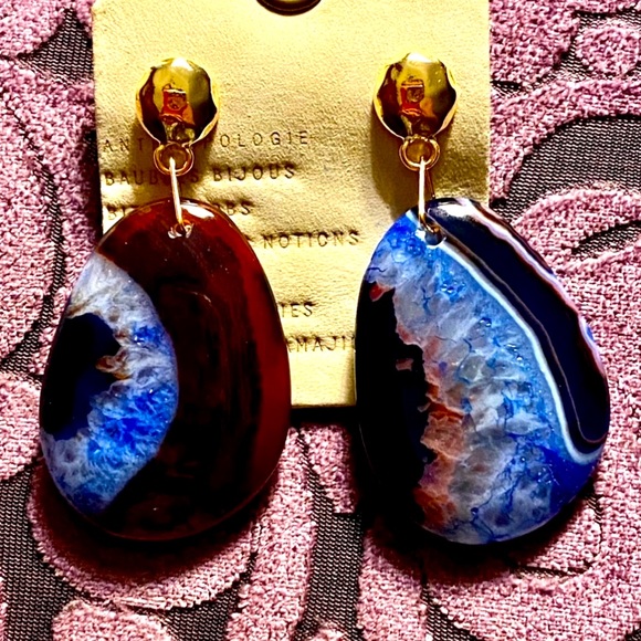 🌺🎉HP🎉🌺 NWT Anthropologie Stone Mountain Crystal Earrings - Picture 2 of 16